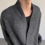 【网32】开衫道袍毛衣秋冬季老钱慵懒风针织衫外套A079-2370-P52，男装针织衫/毛衣，电商A079