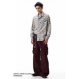 【网79】格子衫男友风男士衬衫衬衫A079-B426-P44，男装衬衫，电商A079