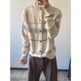 【网5】纺羊毛绒针织开衫毛衣A079-MY428-P60，男装针织衫/毛衣，电商A079