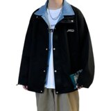 【网136】假两件夹克男士韩版潮流帅港风春秋外套A079-JK8849-P41，男装夹克，电商A079