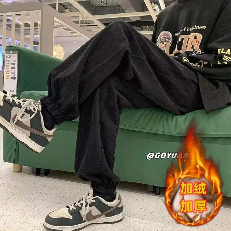【235】加绒加厚宽松束脚休闲长裤A079-K107加绒-P30,男装卫衣,电商A079