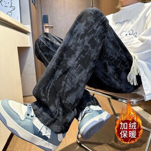 【002】5加绒休闲裤男直筒运动裤潮A079-K55-P28图片