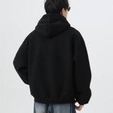【52】连帽加绒卫衣男女时尚纯色套头外套A079-Y160-P39，女装短外套，电商A079