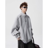 [004]立领夹克外套男宽松百搭休闲运动开衫卫衣A079-W407-P49，男装夹克，电商A079