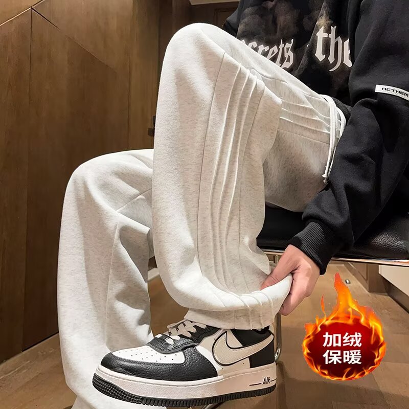 【241】25秋冬新款加绒裤子男动直筒休闲长裤A079-K1620-P34特价，男装卫衣，电商A079