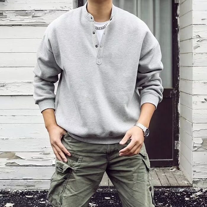 【网图17】冬季休闲大码男装宽松百搭A079-T406-P40,男装Polo衫,电商A079