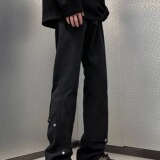 【网130】休闲裤男女潮牌百搭小众微喇高街长裤A079-A851-P41，男装休闲裤，电商A079