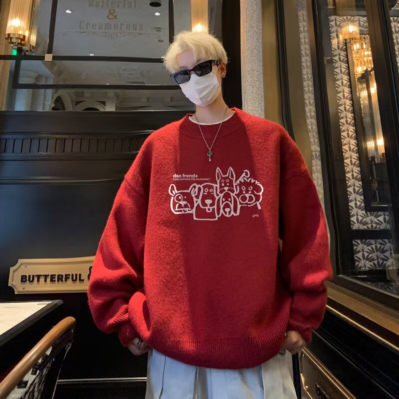 【网126】宽松圆领卫衣男2025秋季新款潮牌A079-6393-P43，男装卫衣，电商A079