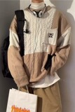 【网59】情侣毛衣圆领宽松慵懒风针织衫上衣A079-593-P37，男装针织衫/毛衣，电商A079