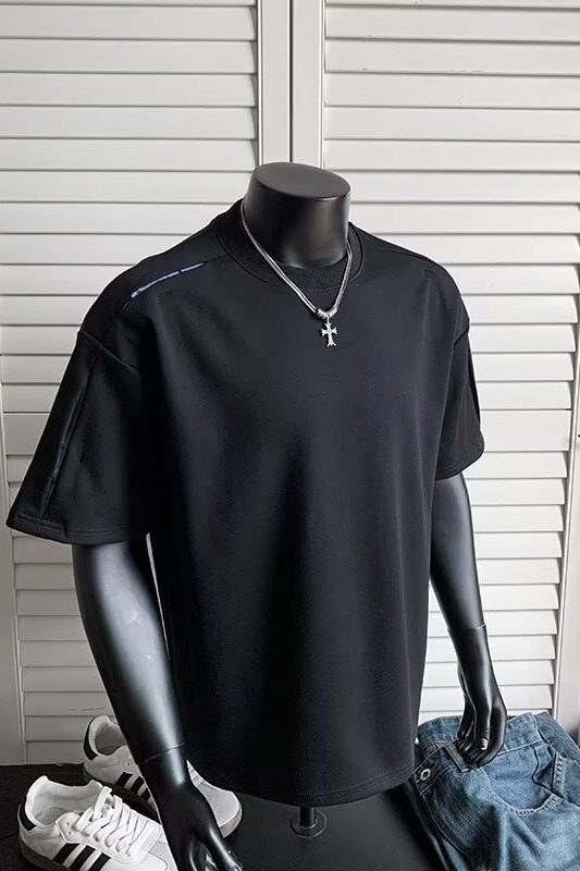 [003]假两件短袖T恤男宽松百搭休闲半袖体恤衣服A079-D920-P28,男装T恤,电商A079