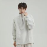 【177】卫衣男士2025新款加绒男装内搭半拉链A079-1343-P49，男装卫衣，电商A079