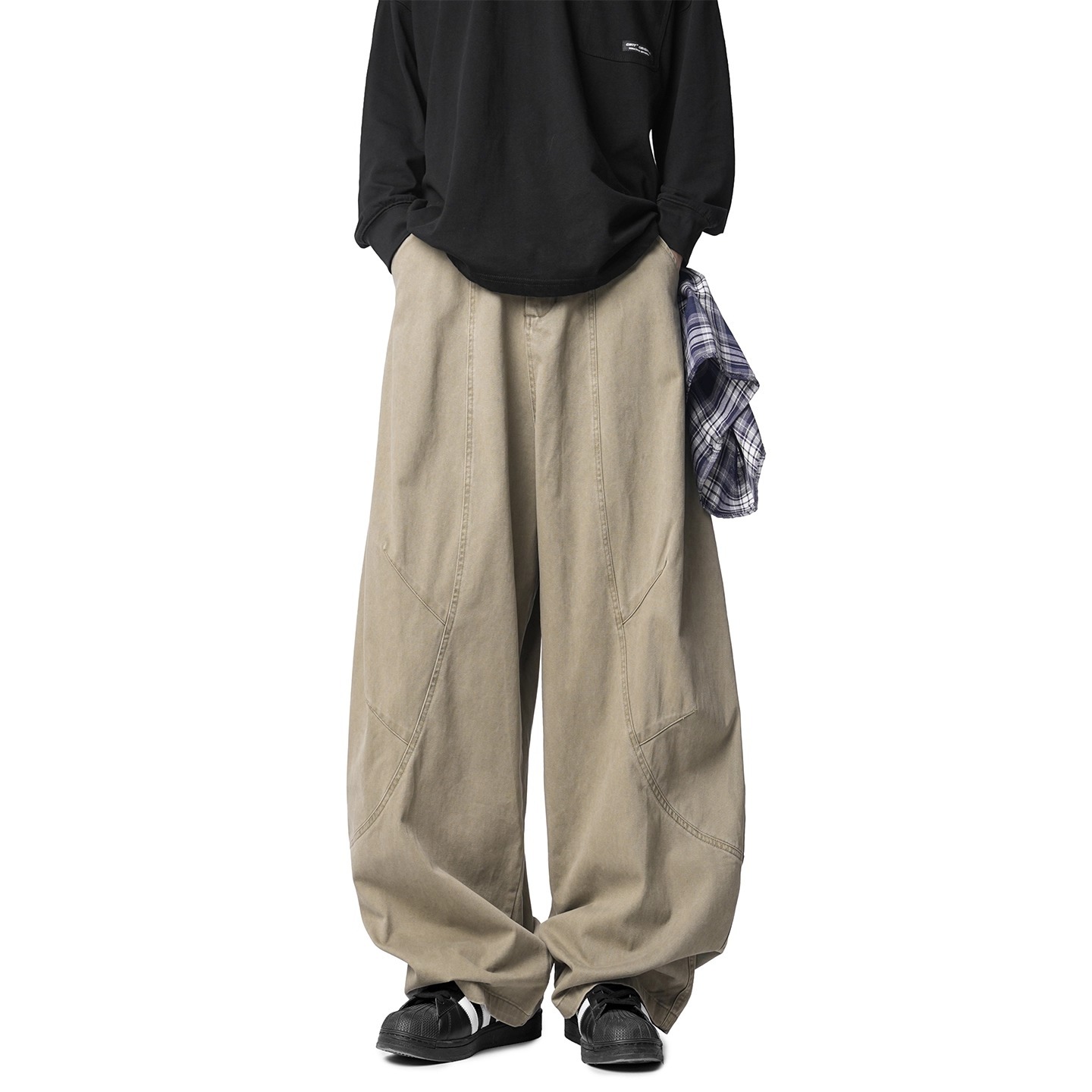 【001】休闲裤宽松直筒弯刀裤牛仔裤A079-9006-P60，男装牛仔裤，电商A079