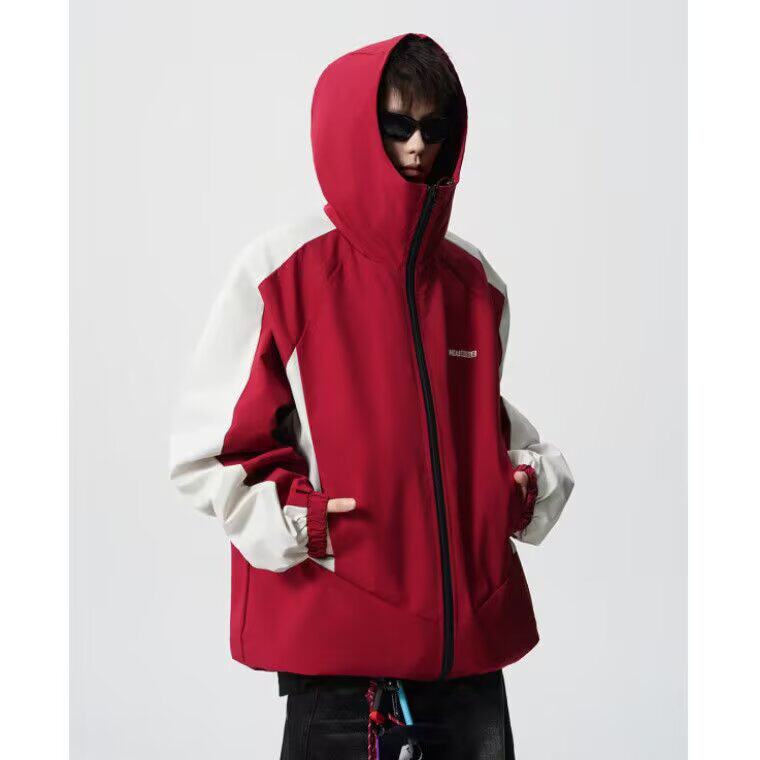 [001]运动户外连帽冲锋衣夹克男拼接撞色工装外套A079-3416-P76,男装夹克,电商A079