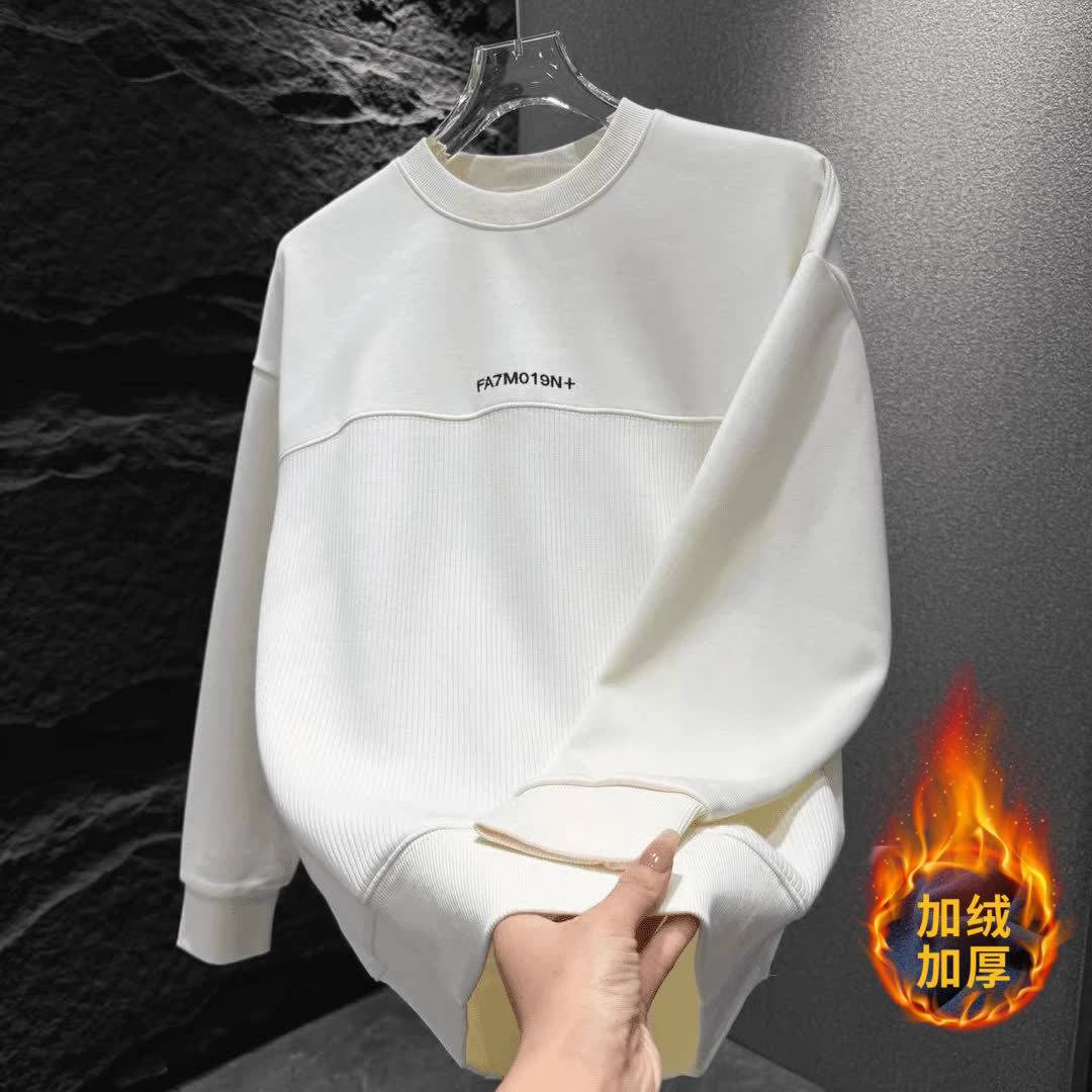 【001】5冬新款加绒尚百搭舒适保暖休闲打底衫A079-A180-P37，男装T恤，电商A079