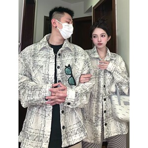 【网71】格子翻领外套男女秋季休闲百搭高级感A079-W1031-P46图片