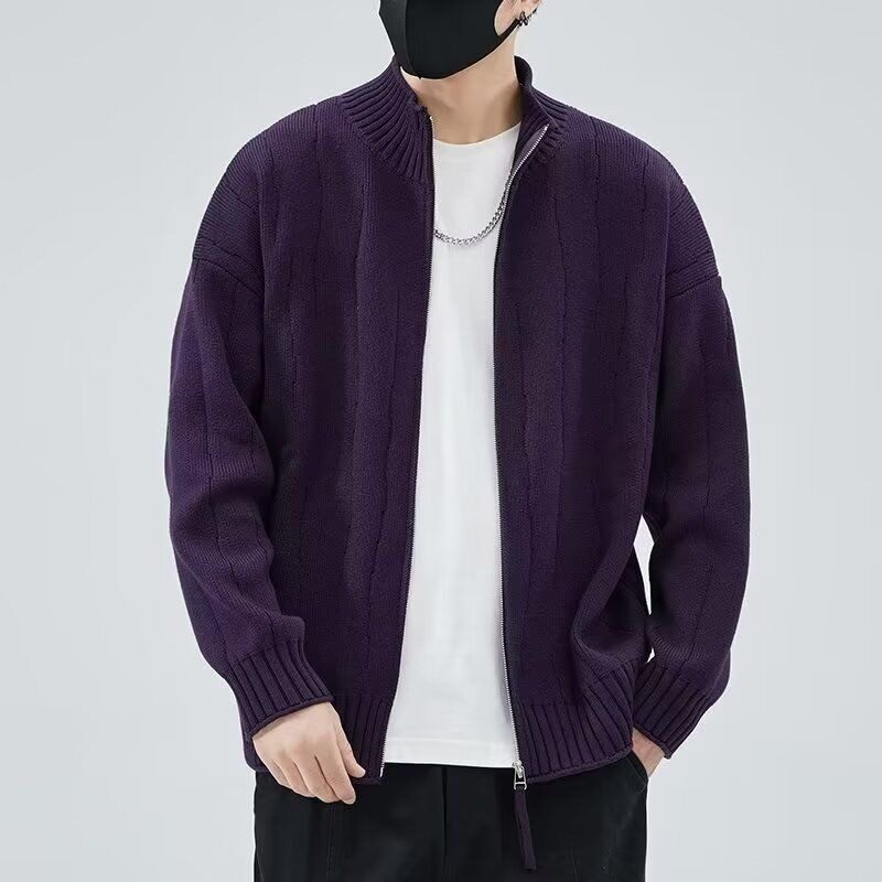 针织开衫春秋季潮牌夹克A079-YM130-P53【网络图2】,男装夹克,电商A079