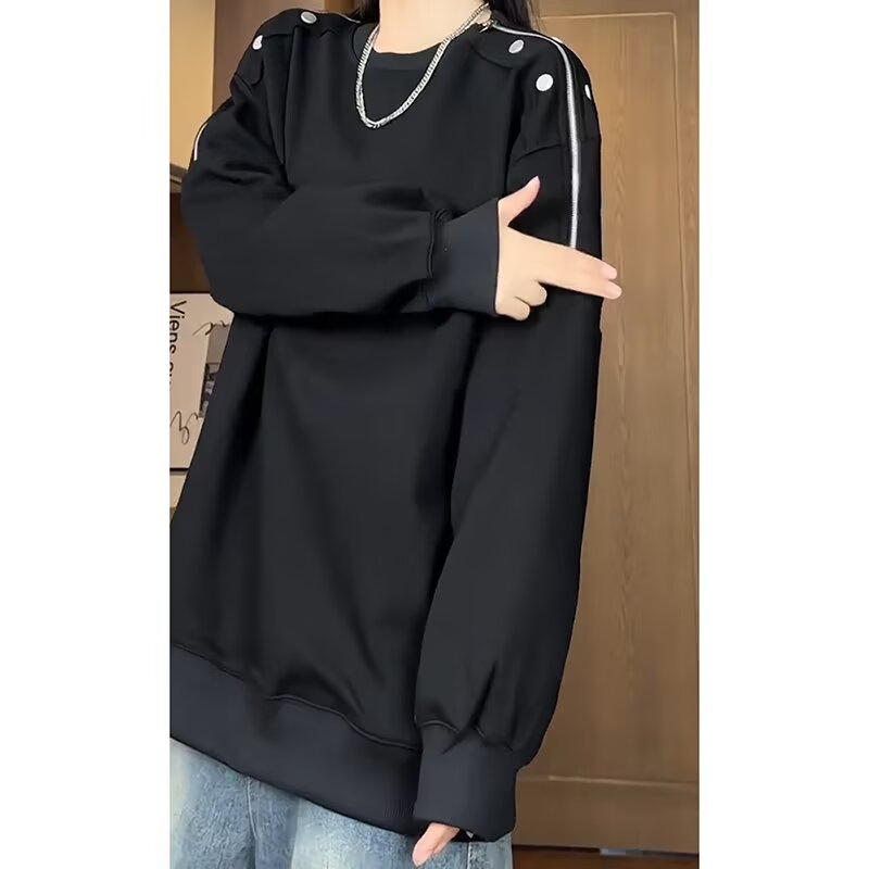 【网59】套头卫衣女秋冬韩版纯色薄款外套iA079-839-P40,女装短外套,电商A079