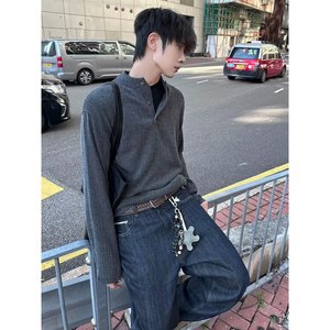 【88】025马海毛针织衫男士秋季套头毛衣A079-3803-P44图片