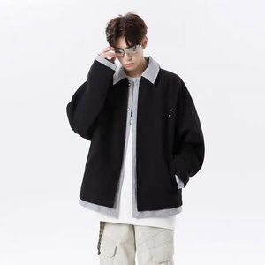【57】工装外套男秋新款宽松大码飞行夹克A079-HT246-P71图片