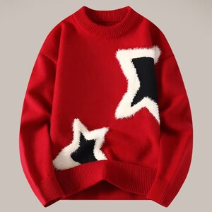 【86】2025毛衣男秋冬季青少年潮牌宽松加厚针织衫A079-Y282-P49,男装针织衫/毛衣,电商A079