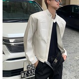 【77】短款皮衣痞帅宽松上衣外套A079-3360-P76，男装皮衣，电商A079