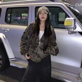 【225】帽短款卫衣2025秋冬加绒宽松甜酷风外套潮A079-WY451-54，女装短外套，电商A079