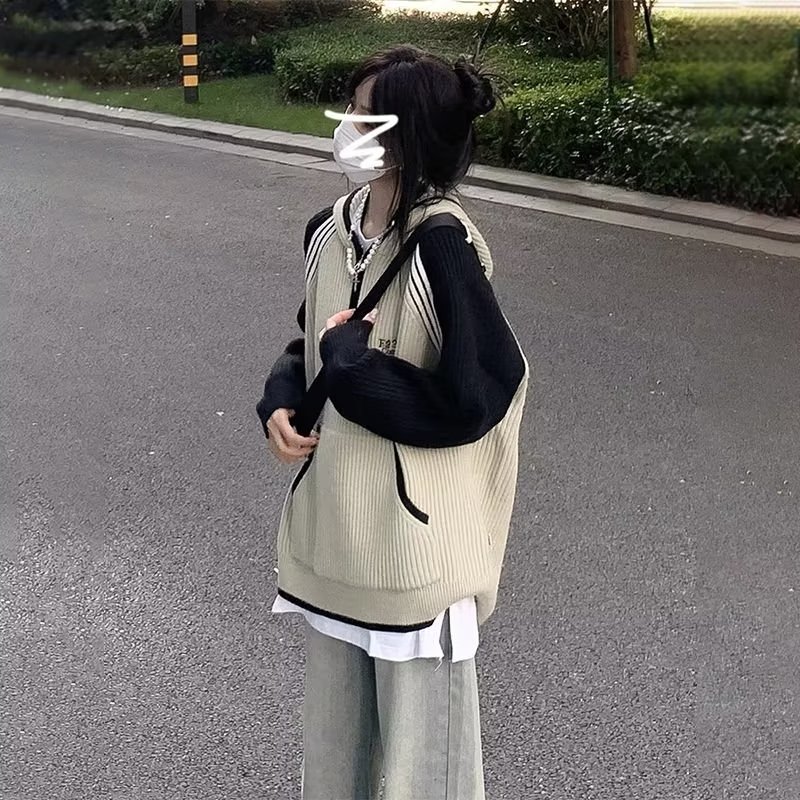 【网59】百搭宽松半开拉链针织衫卫衣外套A079-778-P52,男装针织衫/毛衣,电商A079