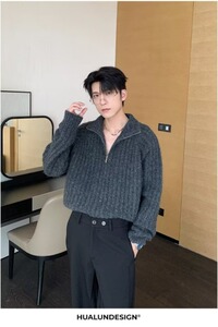 【网142】搭新款潮流长袖毛衣A079-M405-P53图片