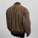 【136】工装夹克男装短款铆钉灯芯绒棒球领棕色上衣A079-J83-P65，男装夹克，电商A079