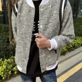 [11]接棒球服外套男女情侣美式复古撞色小香风夹克A079-M700-P53，男装夹克，电商A079