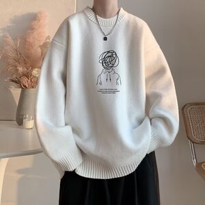 【网126】秋季2025新款宽松圆领长袖毛衣外套A079-6591-P43图片