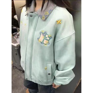 【网161】春秋新款宽松翻领夹克潮A079-615-P70图片
