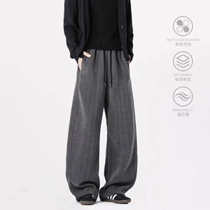 【237】宽松直筒运动裤美式复古休闲卫裤A079-K05-P49图片