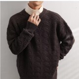 【网32】圆领毛衣男生宽松休闲潮流A079-2308-P49，男装针织衫/毛衣，电商A079