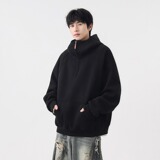 【网58】半拉链连帽卫衣男女潮牌A079-W71-P49，男装卫衣，电商A079