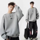 【网149】字母印花肩链拼接圆领卫衣男A079-3324-P35，男装卫衣，电商A079