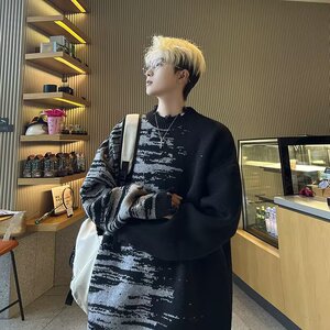 【41】日系长袖毛衣圆领针织衫A079-M5705-P51图片