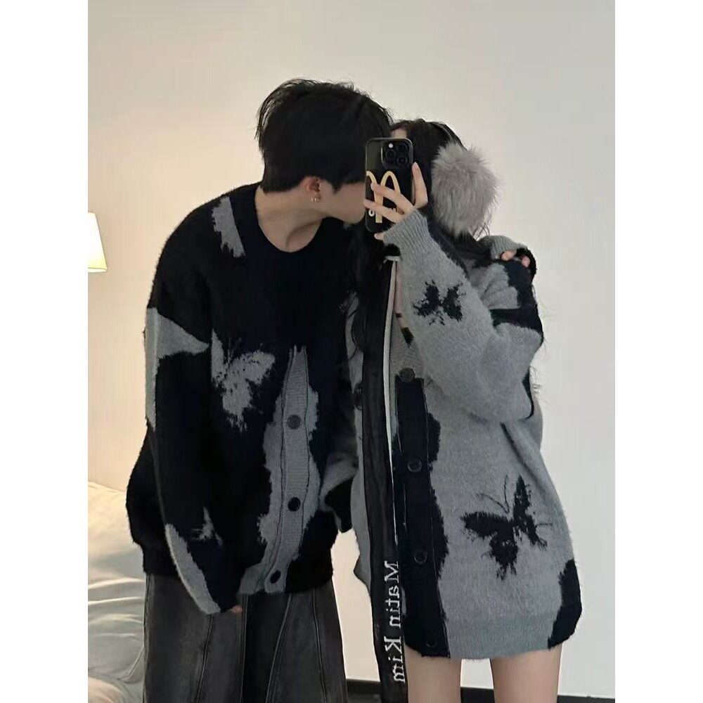 【网28】25提花针织开衫情侣秋冬新款A079-M29-P60,男装卫衣,电商A079