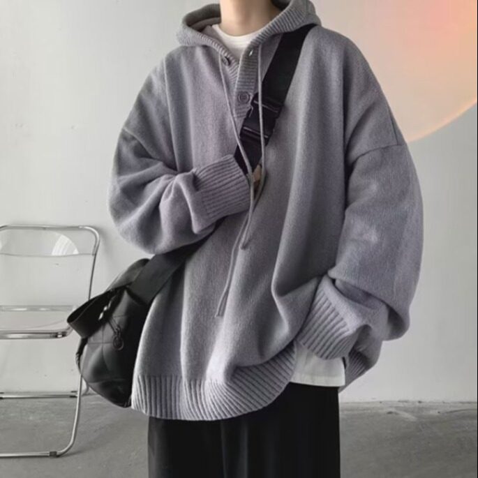 【网91】针织衫连帽秋冬款加厚毛衣A079-MY110加厚-P42,男装针织衫/毛衣,电商A079