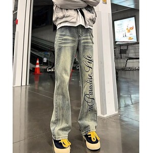 [008]牛仔裤裤子修身显瘦直筒弯刀裤A079-N6078-P48，男装牛仔裤，电商A079