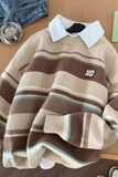 【网124】休闲条纹圆领毛衣男针织衫秋冬A079-MY825-P43，男装针织衫/毛衣，电商A079