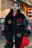 【299】秋冬季夹棉加厚百搭宽松情侣拼接夹克A079-A02-P72，男装夹克，电商A079