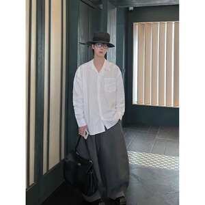 【256】宽松长袖外套潮流休闲百搭白衬衣A079-CS209-P34图片