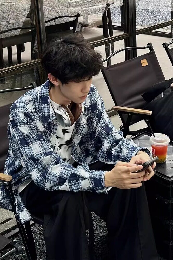 [006]长袖衬衫男女翻领衬衣外套A079-CE12-P43,男装衬衫,电商A079