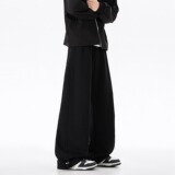 【236】5宽松腰常规纯色廓形阔腿休闲裤长裤A079-K201-p42，男装休闲裤，电商A079