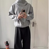 【12】连帽外套春拼接卫衣高街痞帅情侣帽衫A079-6802加绒-P53，女装短外套，电商A079