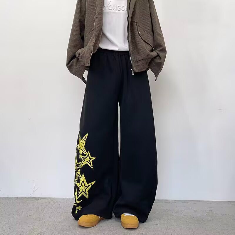 【网41】2025刺绣拼接休闲裤女秋季新款A079-A8070-P42图片