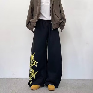 女秋季 2025刺绣拼接休闲裤 新款 A079 P42 A8070 网41