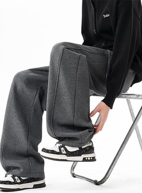 [002]卫裤男美式痞帅纯色休闲裤运动裤A079-C3126-P39