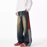 【175】2025原版质量复古蓝浅蓝色黑色直筒牛仔裤A079-660-P44，男装牛仔裤，电商A079